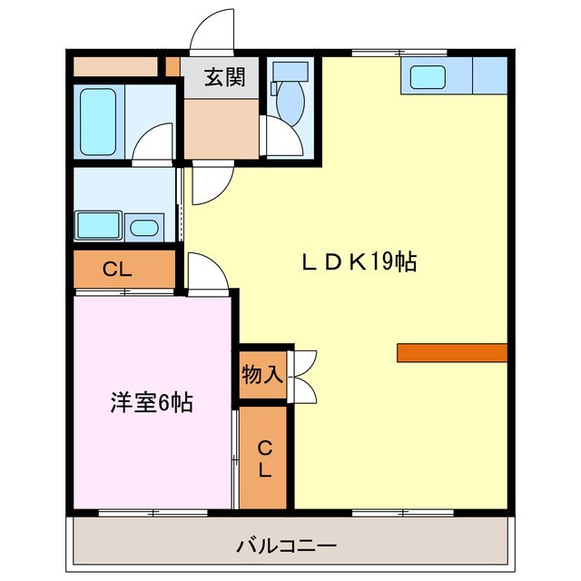フリージア小田井の物件間取画像