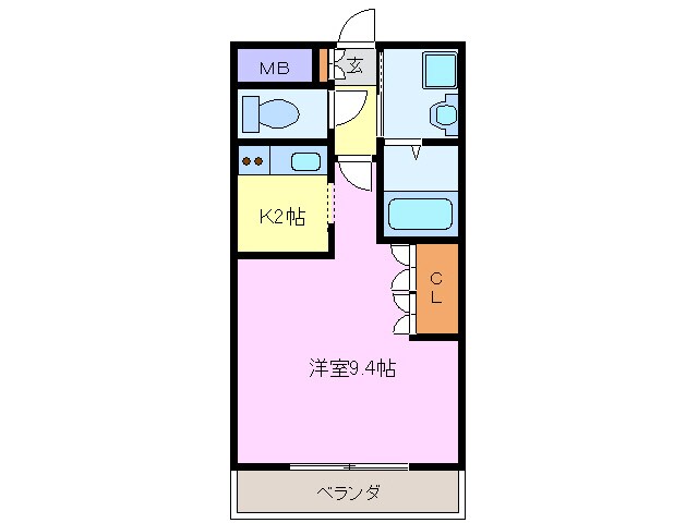 エバープレイスⅡの物件間取画像