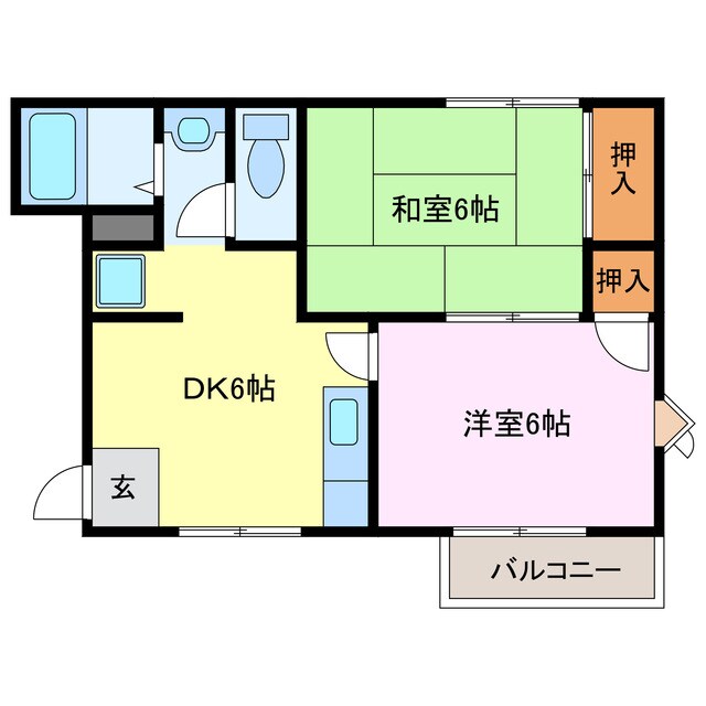 清須ハイムの物件間取画像