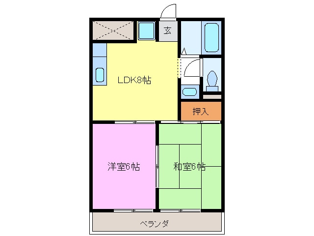 マンションメトロの物件間取画像