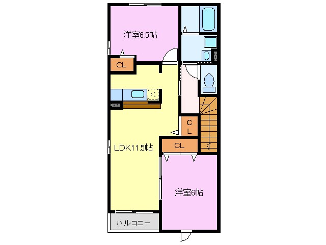 レスポアールの物件間取画像