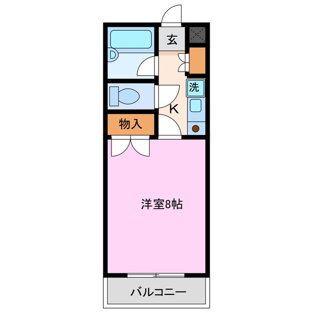 アストリー赤城の物件間取画像