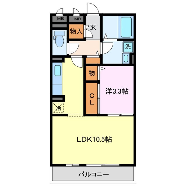 メゾンエスターブレの物件間取画像
