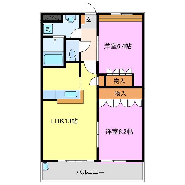 ガーデニングヒルズ五条の物件間取画像