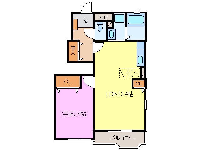 プレットヴィラの物件間取画像