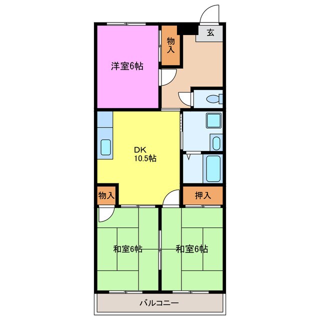 マンション和楽の物件間取画像