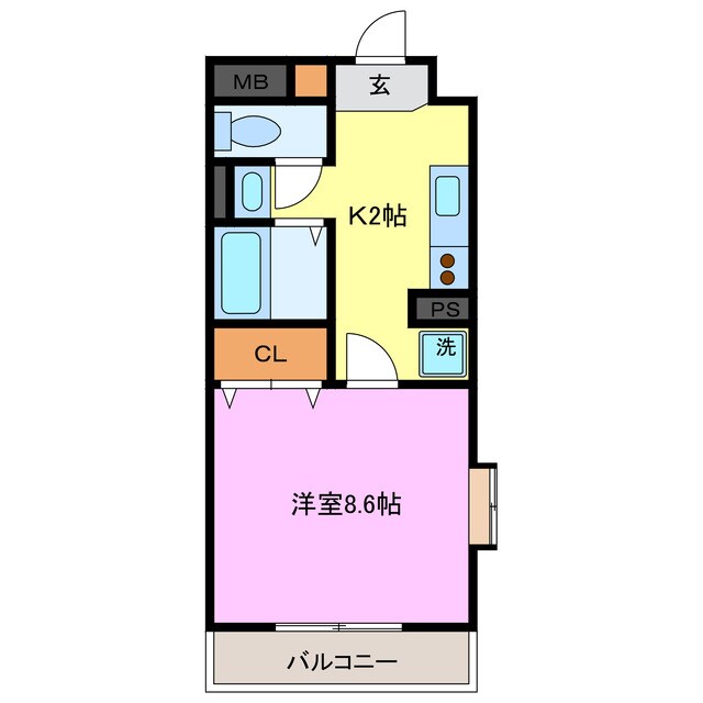 ヴィクトワールの物件間取画像