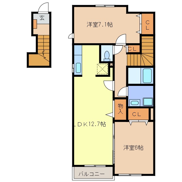 ＣＬＥＭＥＮＴの物件間取画像