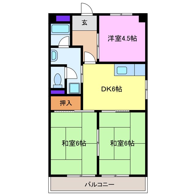 第二萬有ビルの物件間取画像