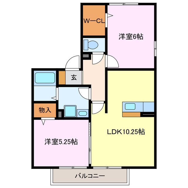 Ｆｅｒ・ＦｌｅｕｖｅⅡの物件間取画像