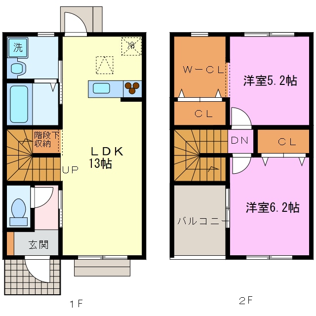 スクエア魚住の物件間取画像