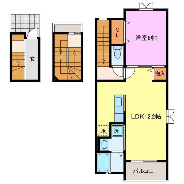 プラシードⅡの物件間取画像