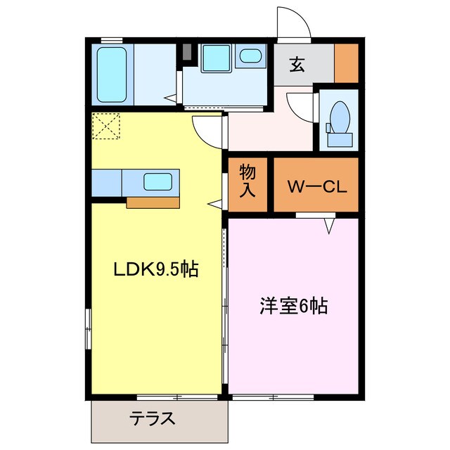 ル　ソレイユⅠの物件間取画像