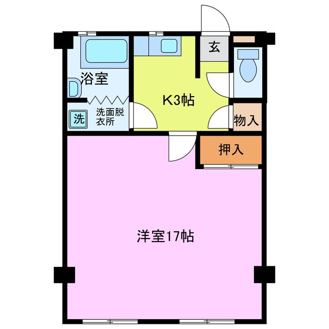 西春オカマンションの物件間取画像