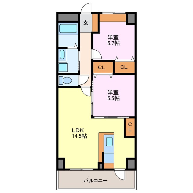 Ｋｚ　ＳＱＵＡＲＥの物件間取画像
