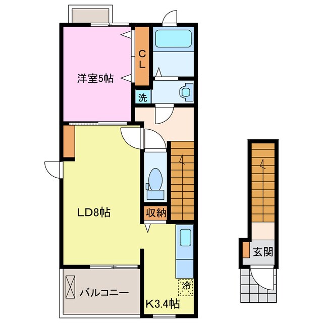 ＹＵＲＩＮＯＫＩ　ＶＩＬＬＡの物件間取画像