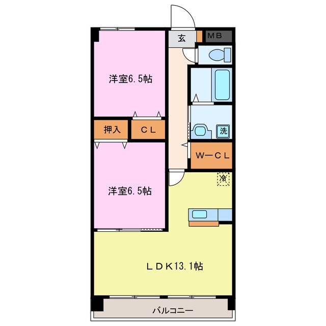 リブェールの物件間取画像