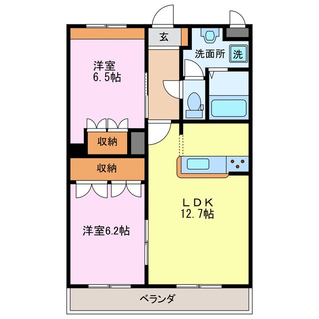 シエル　クレールの物件間取画像