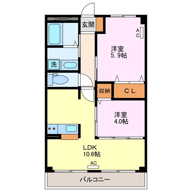 ラビアン・ローゼの物件間取画像