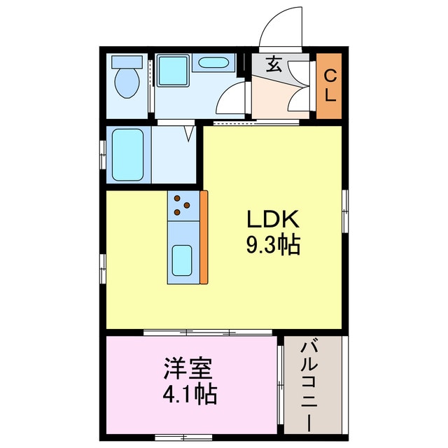 メルヴェイユ二ツ杁の物件間取画像