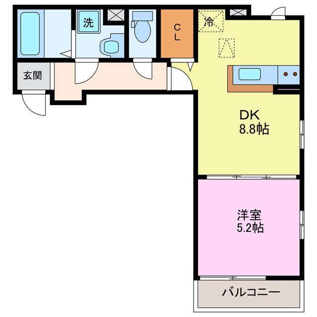 サニーフラットの物件間取画像