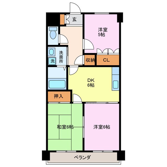 リアライズ甚目寺の物件間取画像