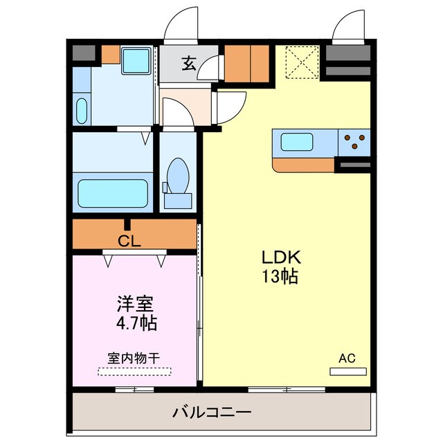 メゾンアネストの物件間取画像