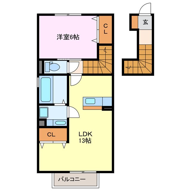 メゾンヒマワリの物件間取画像