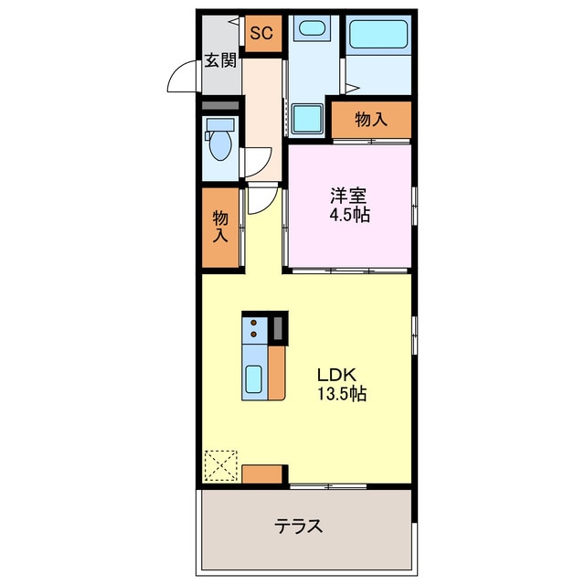 べリアス　ジェネシスの物件間取画像