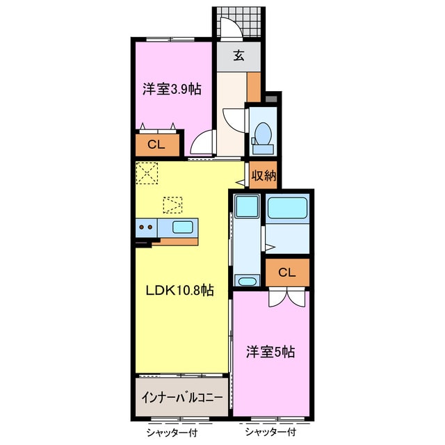 パルティールの物件間取画像