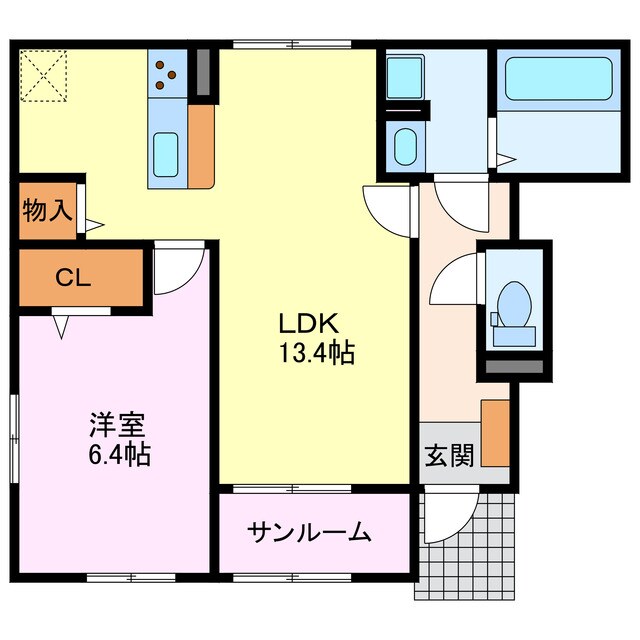 Ｌａ　Ｇｌｙｃｉｎｅの物件間取画像