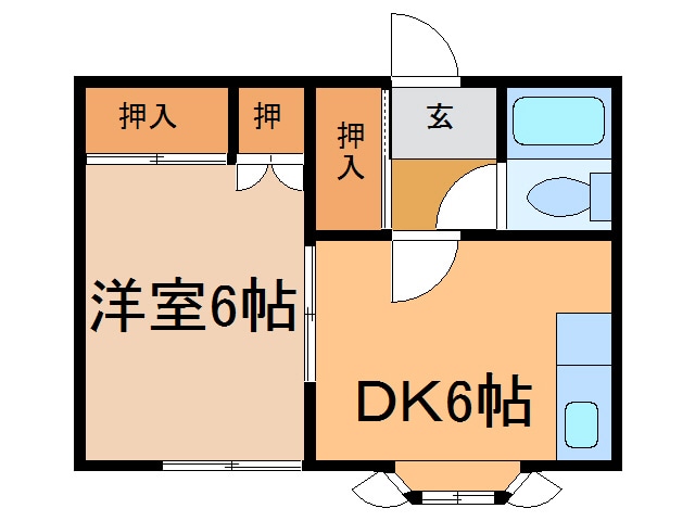 沼口ハイツの物件間取画像