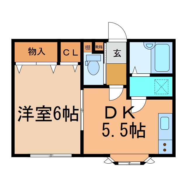 沼口ハイツの物件間取画像