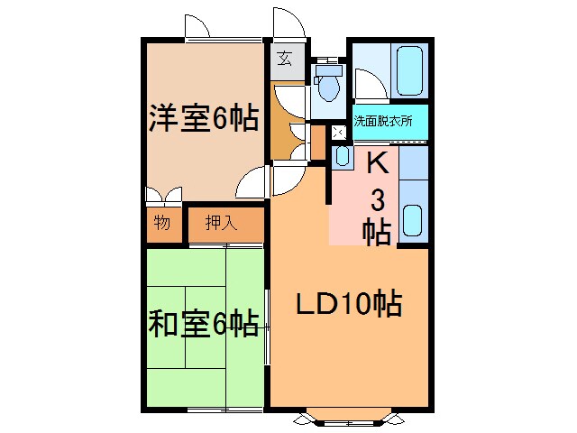 ベネッセⅡの物件間取画像