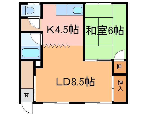 中島マンションの物件間取画像