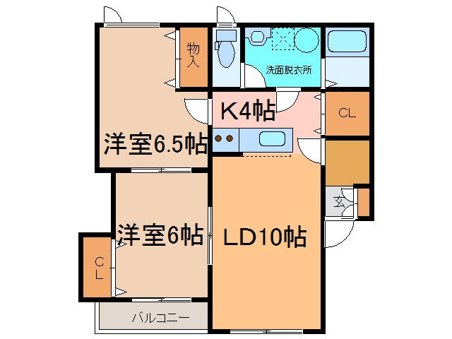 フリーダムＡ・Ｂの物件間取画像