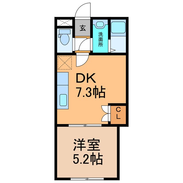 ﾊｲ・ｸﾞﾚｰｽＡ(西23条）の物件間取画像