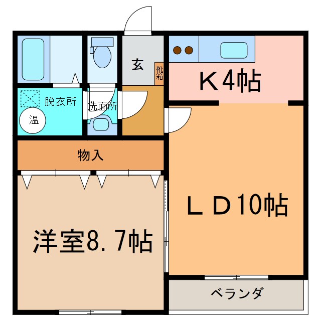 あかつきﾆｭｰﾀｳﾝA棟の物件間取画像