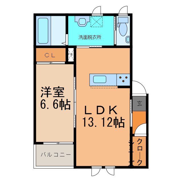 TOWN西17北1の物件間取画像