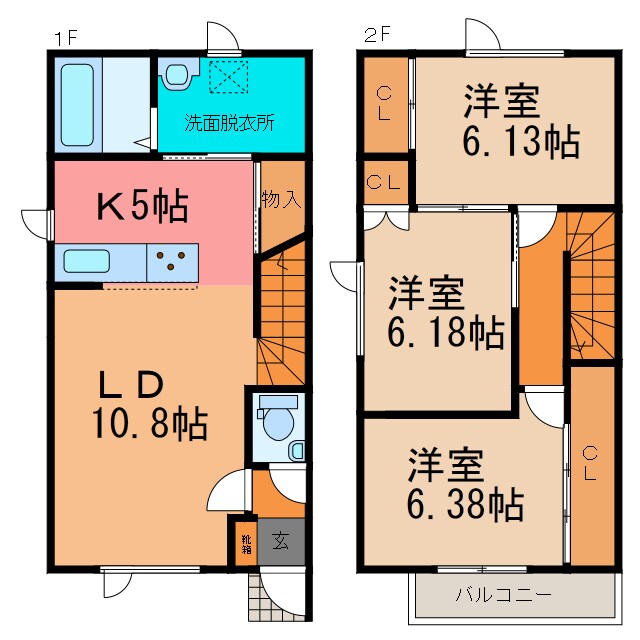 KL24(南側)の物件間取画像