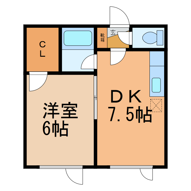 イトーコーポBの物件間取画像