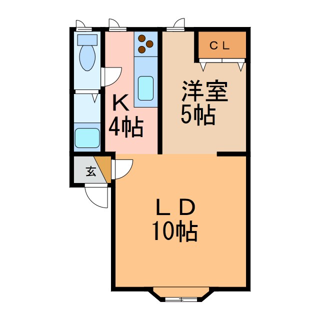 ｹｱﾝｽﾞ館の物件間取画像