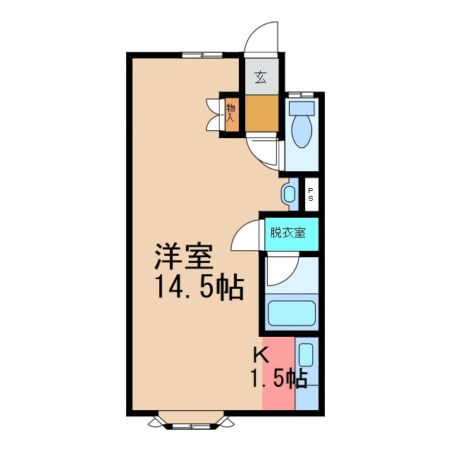 ﾌﾘｰﾀﾞﾑⅡ(西6条)の物件間取画像