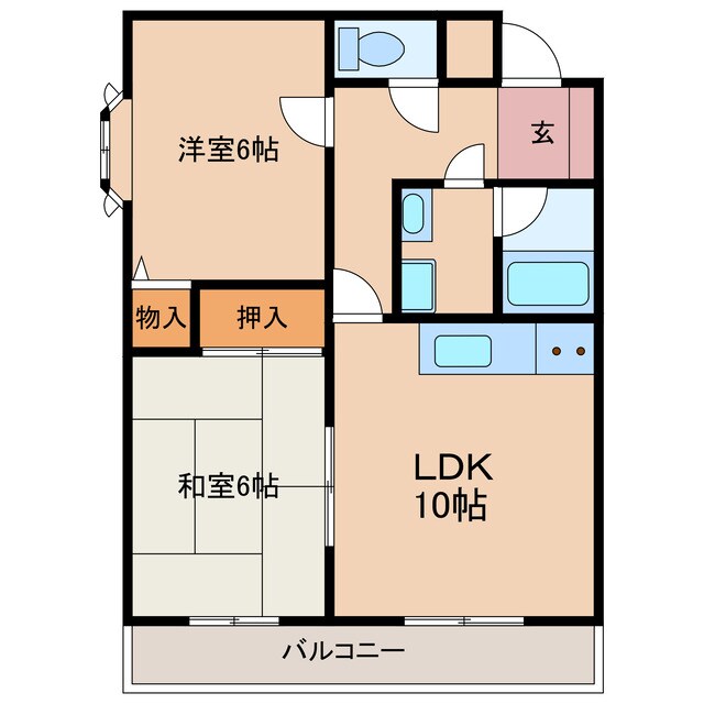 ニューハイツの物件間取画像