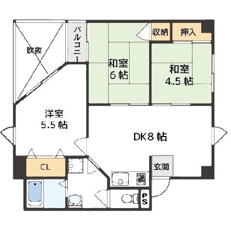 ハピネス栄町の物件間取画像