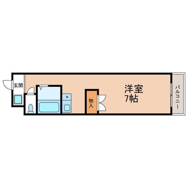 サンローゼ2号館の物件間取画像