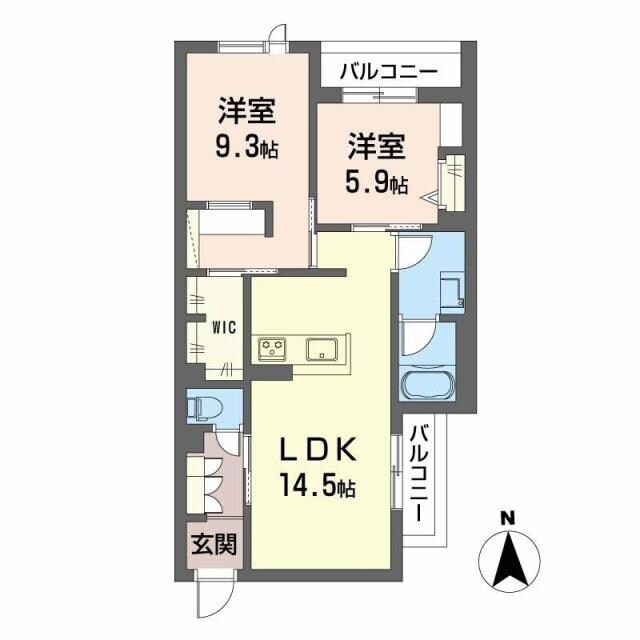 ノーブル　ヨスミの物件間取画像