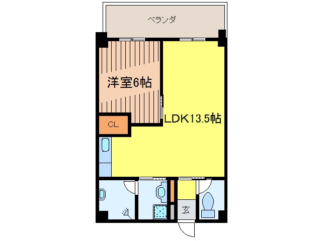 トーマスビルの物件間取画像