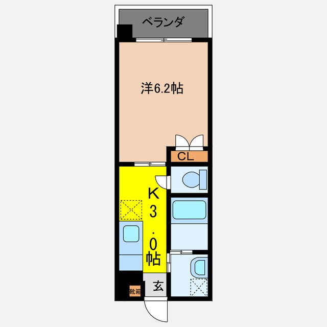 トーマス牧港3の物件間取画像