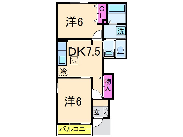 ブリズⅢの物件間取画像